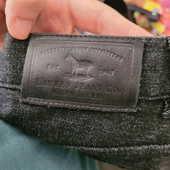 Lauren Jeans Co. Ralph Lauren Black Jeans Size 10 - Picture 9 of 10
